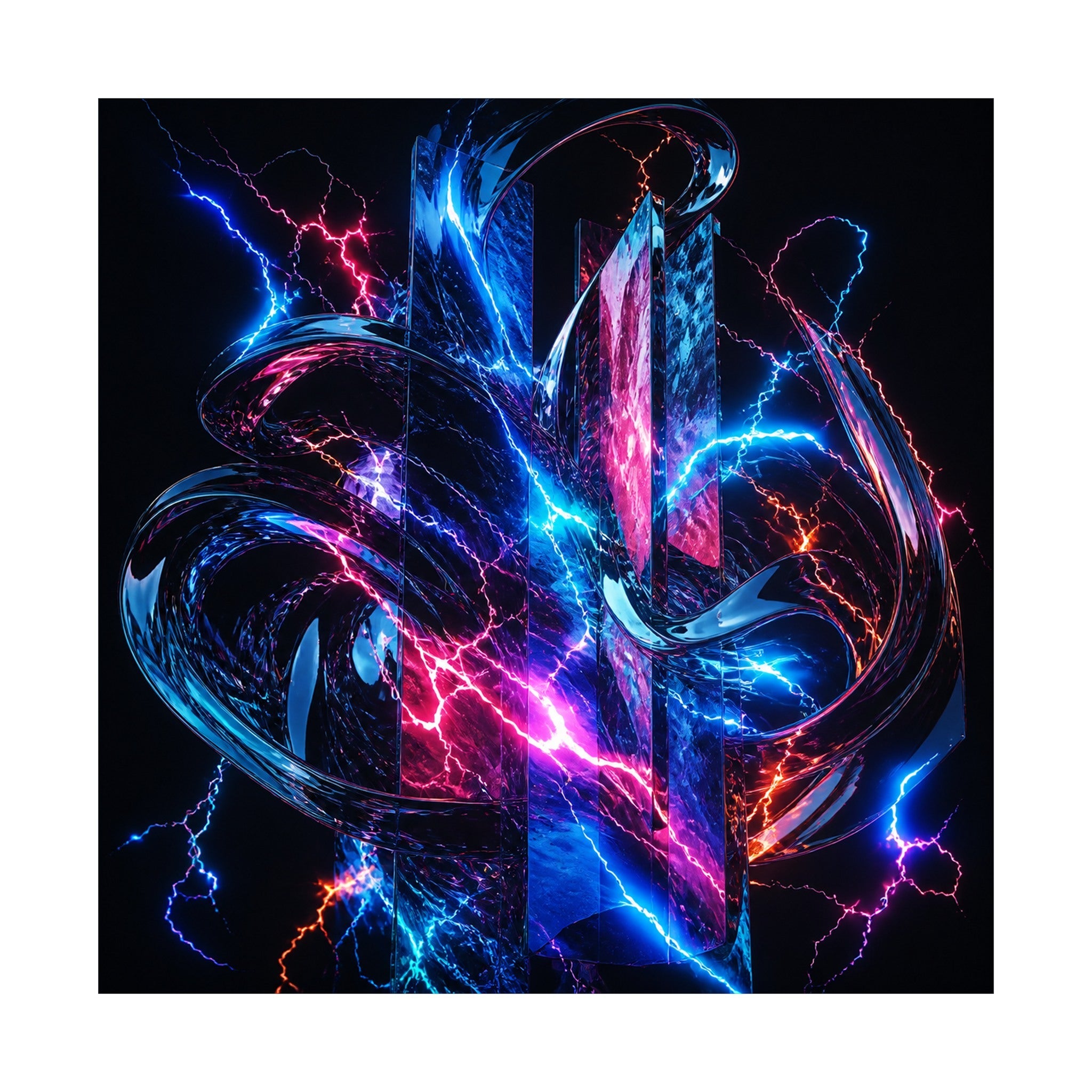 Quiet Voltage original KOSVYRE art print shown on a clean white display