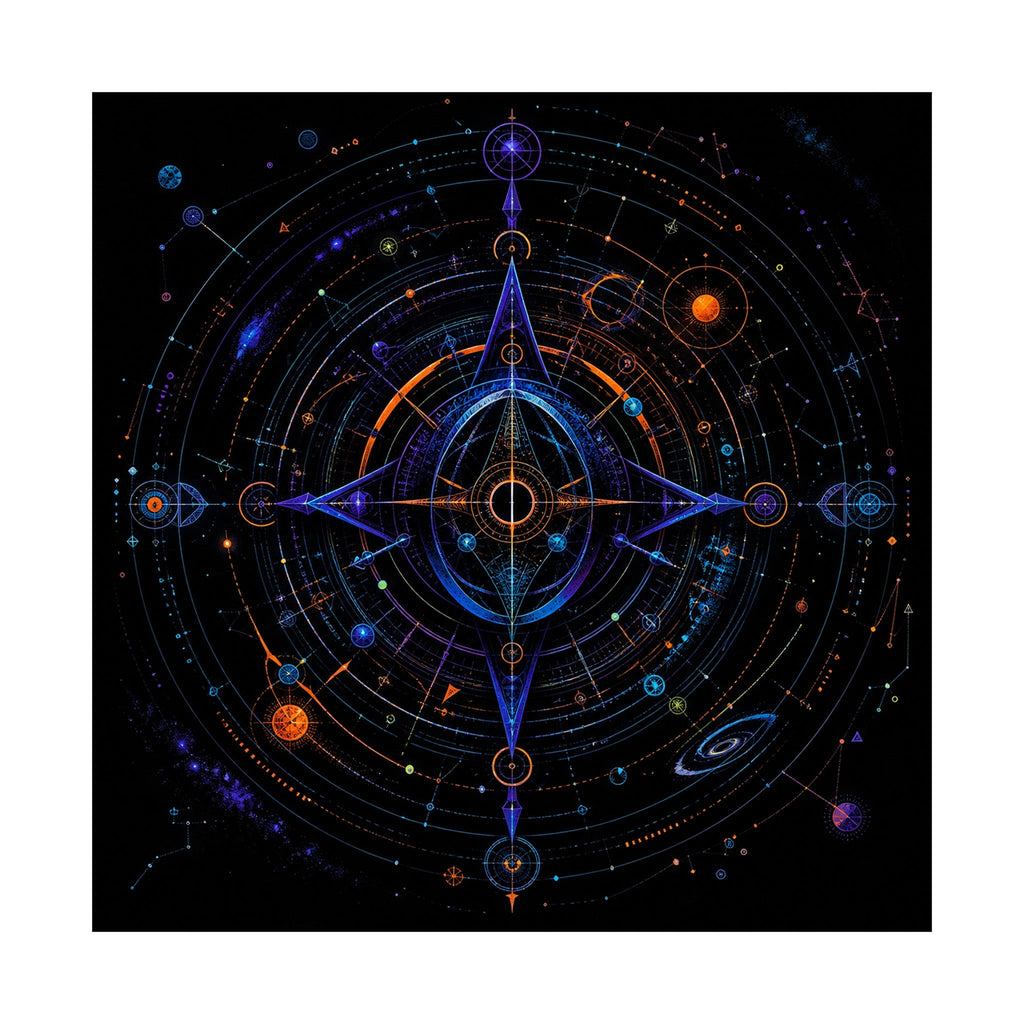 Spectral Cartography original KOSVYRE art print shown on a clean white display