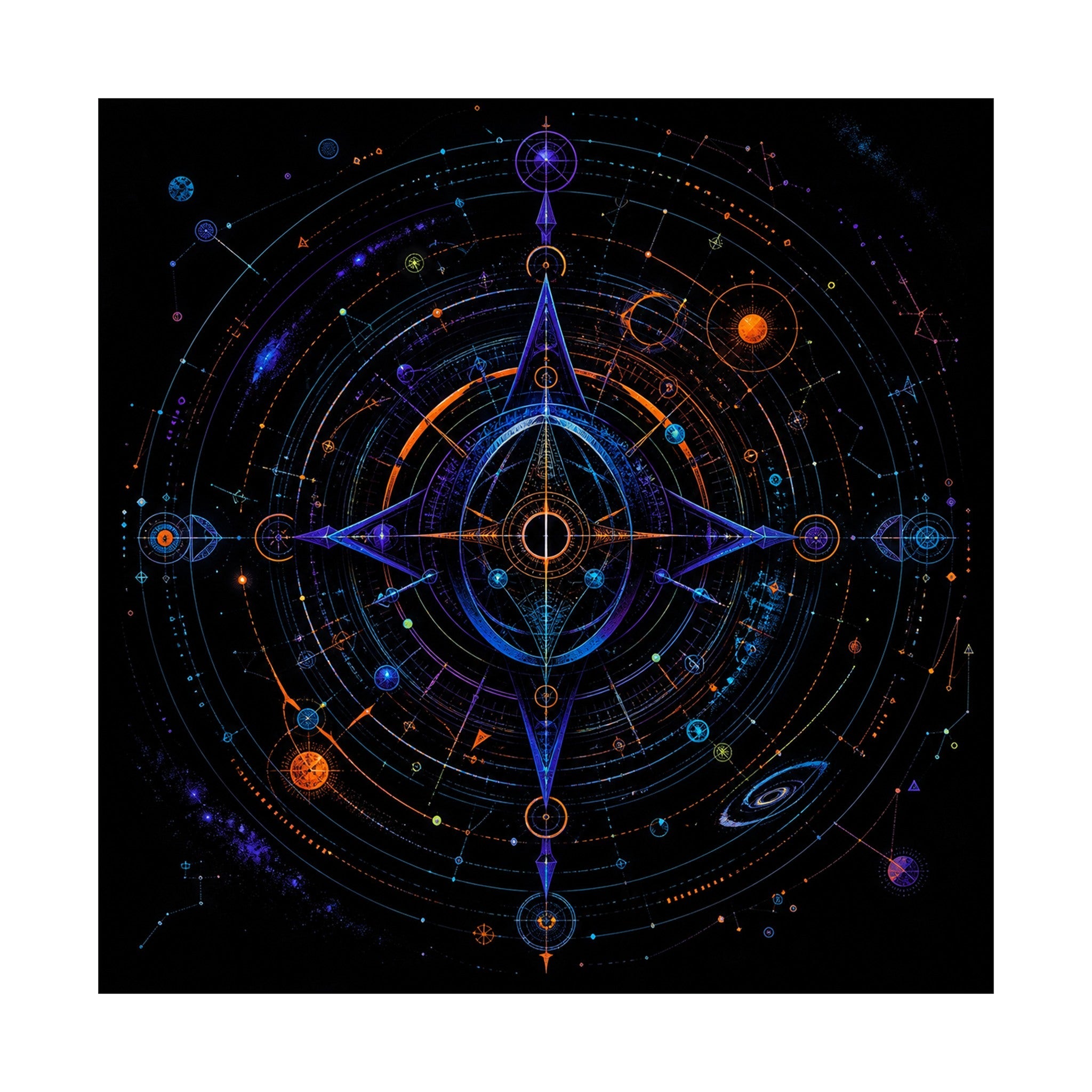 Spectral Cartography original KOSVYRE art print shown on a clean white display