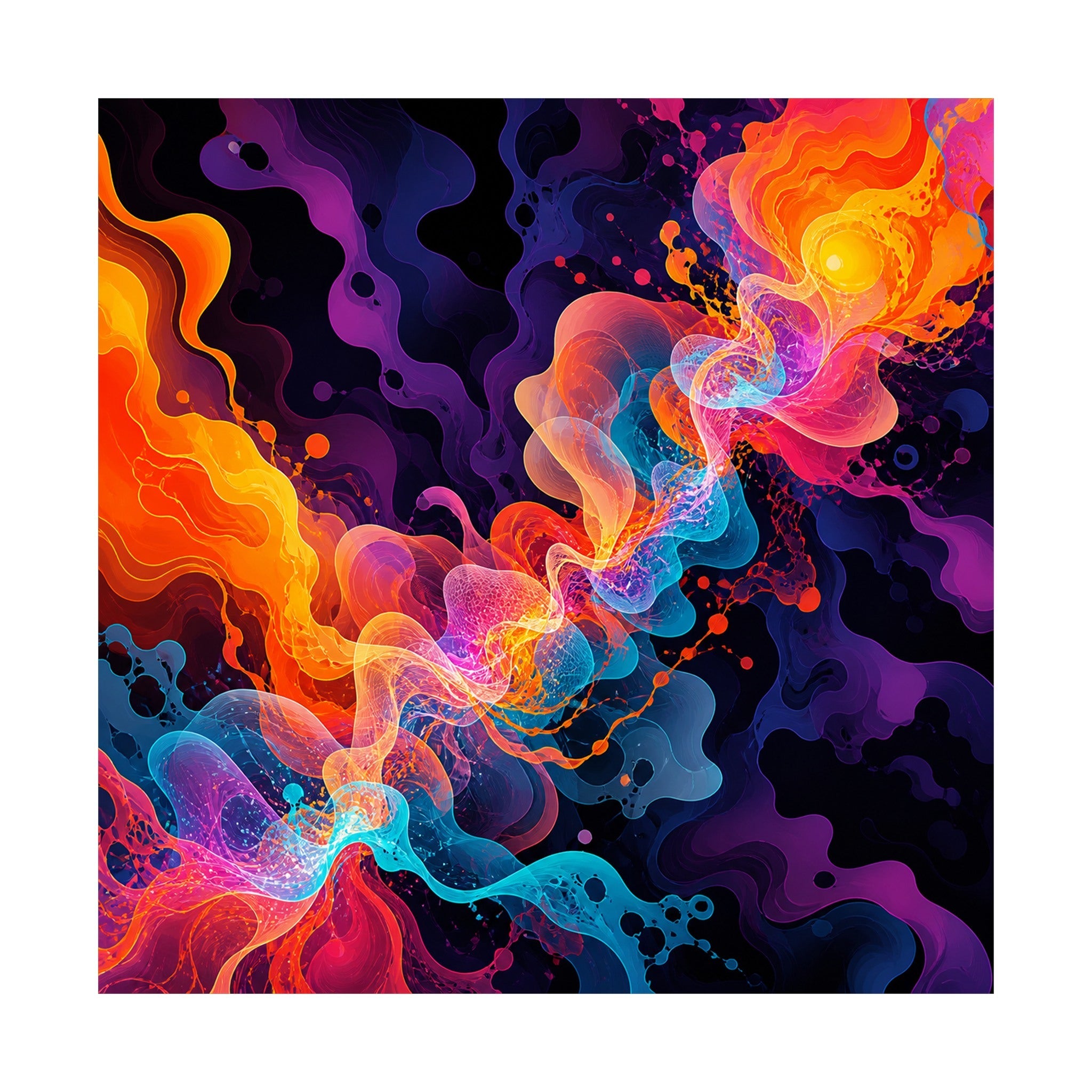 Thermal Bloom Relay original KOSVYRE art print shown on a clean white display
