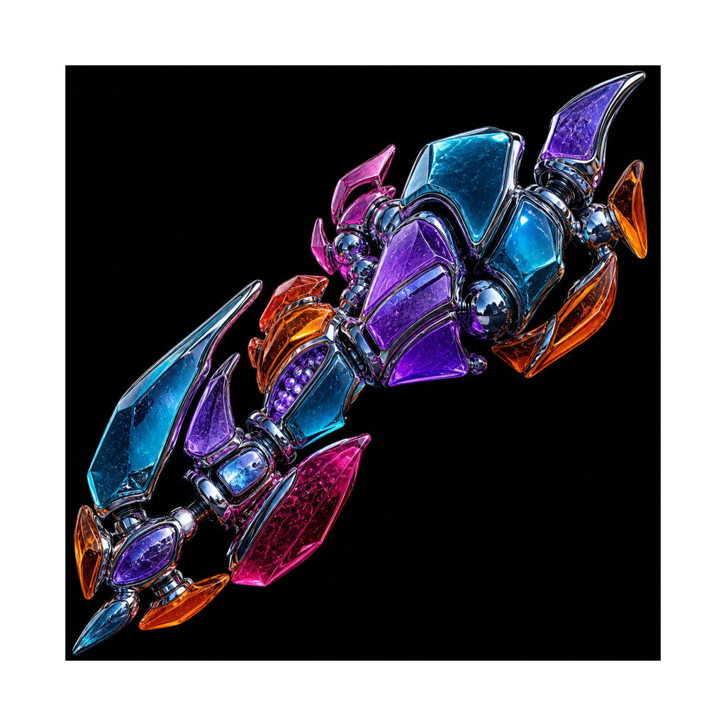 Translucent Knuckle Atlas original KOSVYRE art print shown on a clean white display