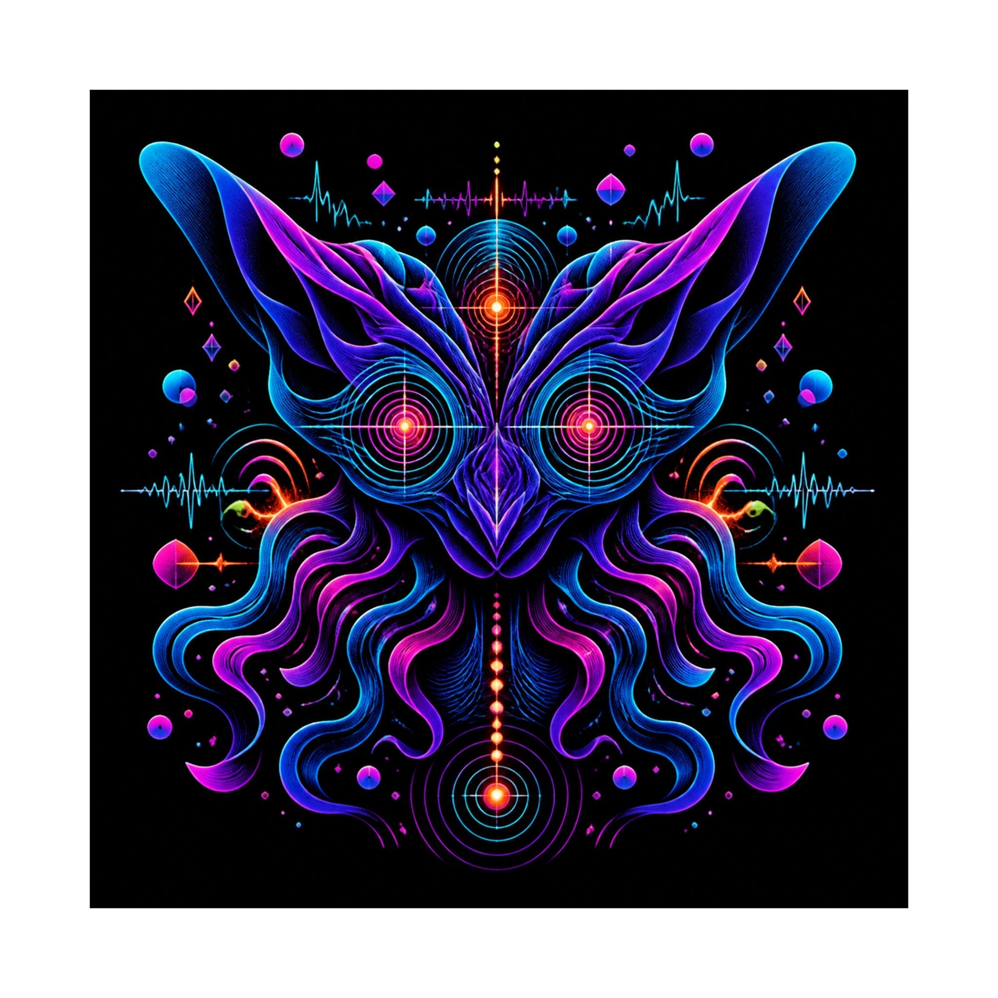 Velvet Signal Animal original KOSVYRE art print shown on a clean white display