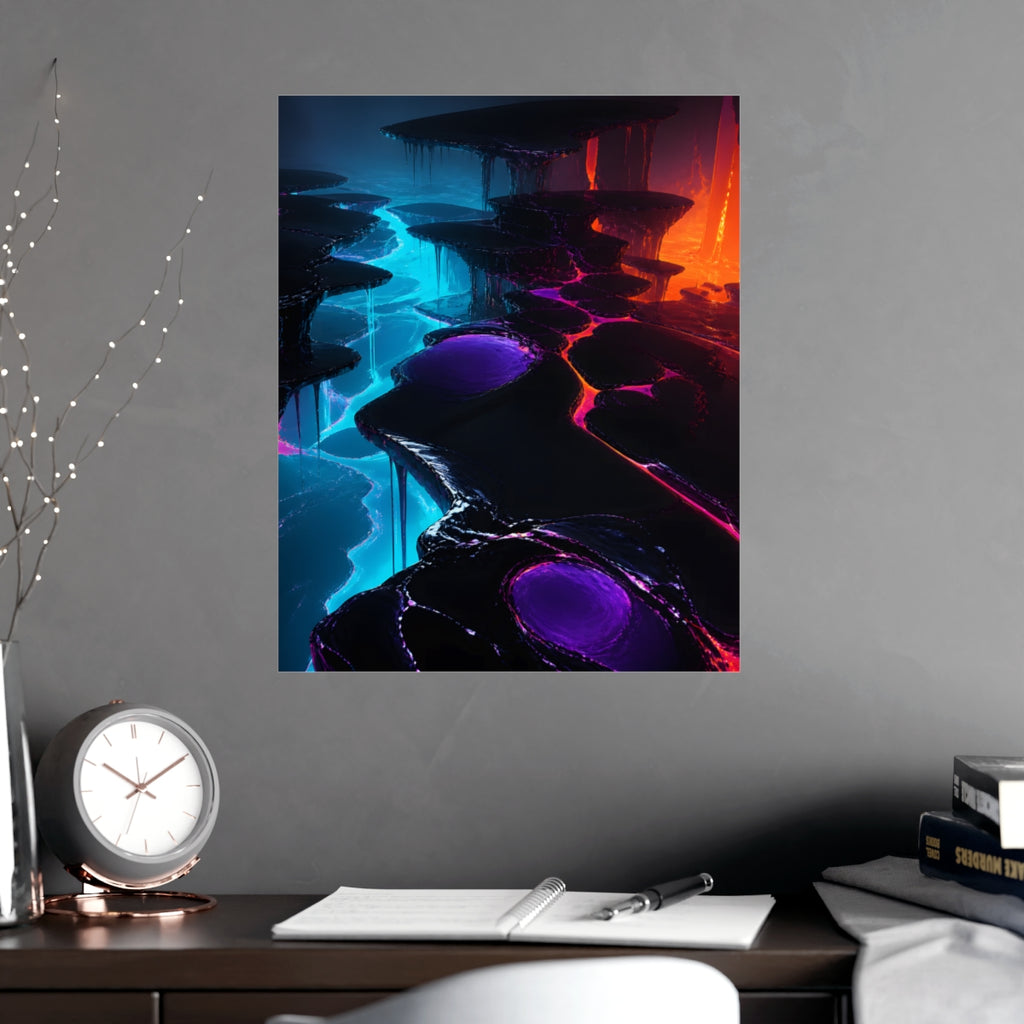 Lacquer Rift Garden KOSVYRE poster product mockup, alternate view