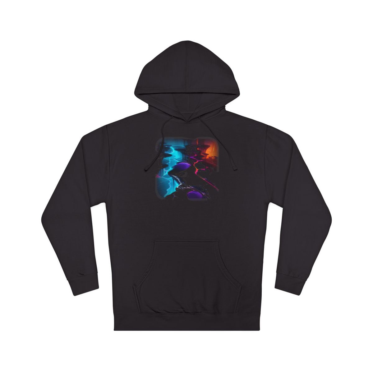 Lacquer Rift Garden KOSVYRE hoodie product mockup, front view
