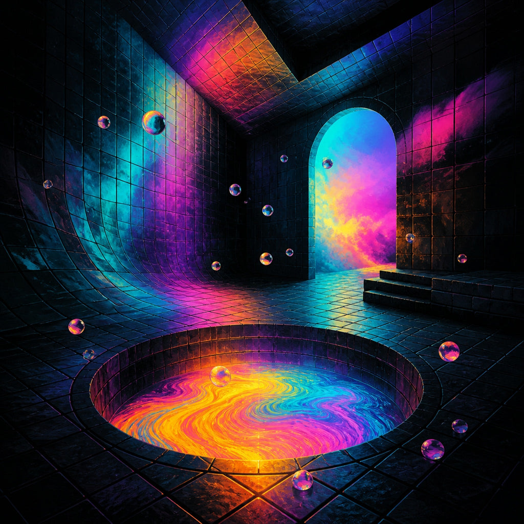 Close-up of the original KOSVYRE artwork Liminal Colorwell