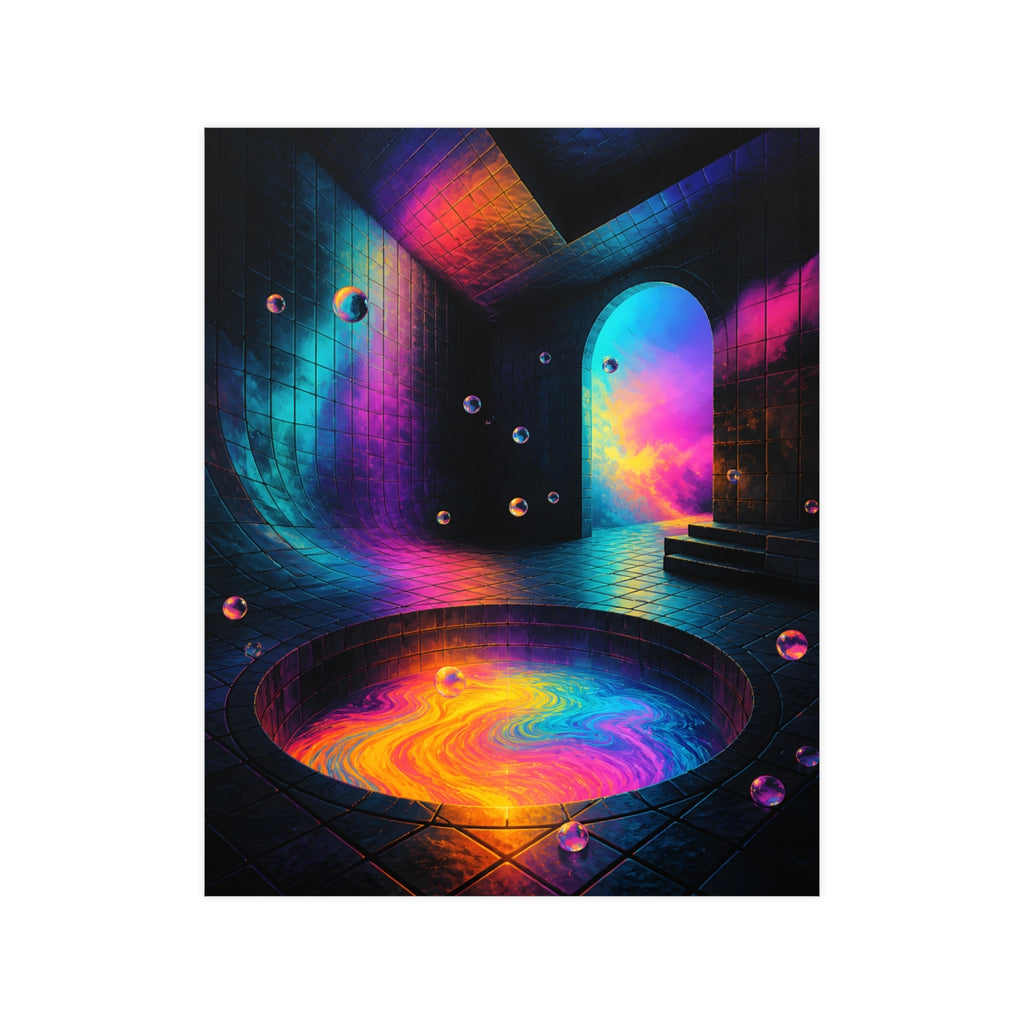 Liminal Colorwell KOSVYRE poster product mockup, front view