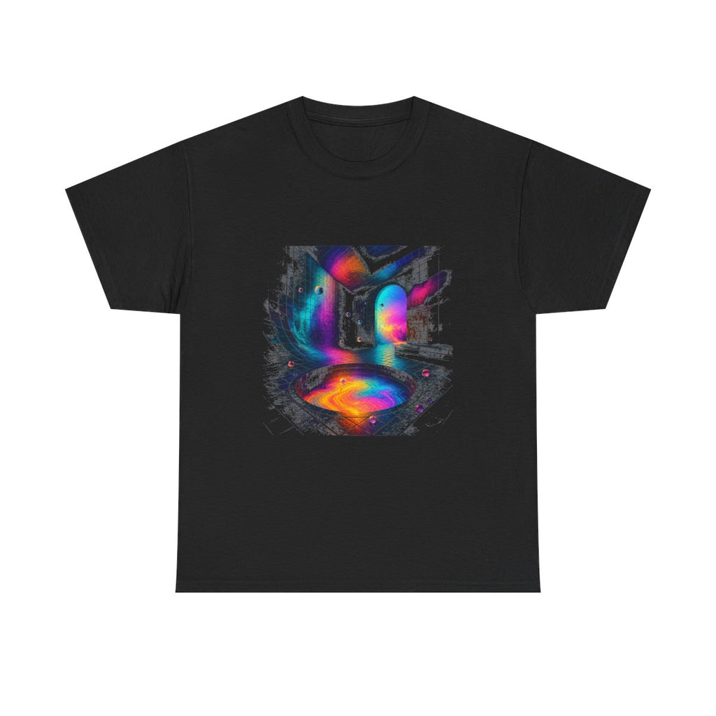 Liminal Colorwell KOSVYRE graphic tee product mockup, front view