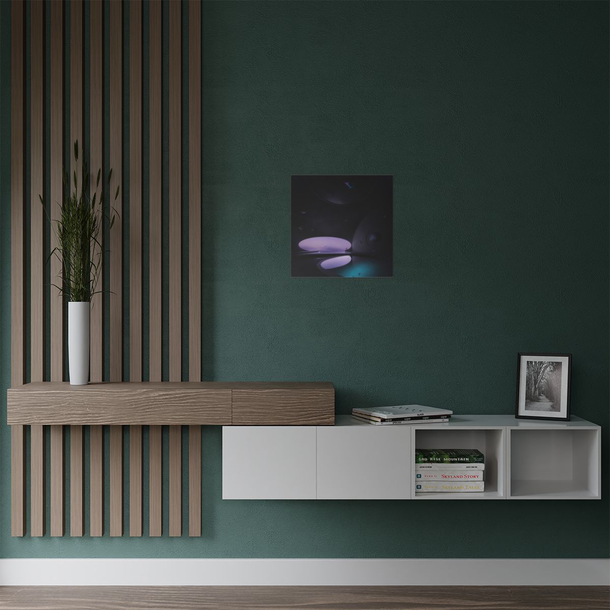 Liminal Velvet Observatory KOSVYRE art print product mockup, alternate view