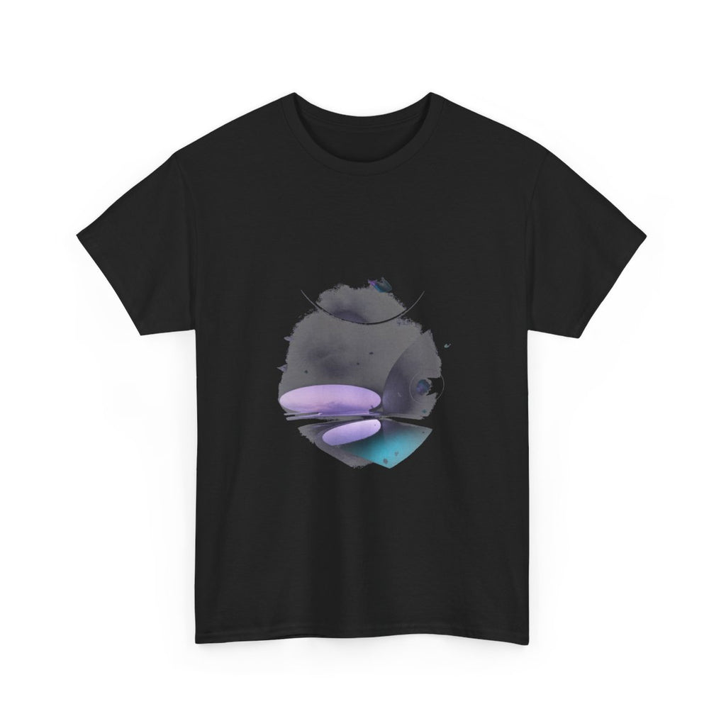 Liminal Velvet Observatory KOSVYRE graphic tee product mockup, alternate front view