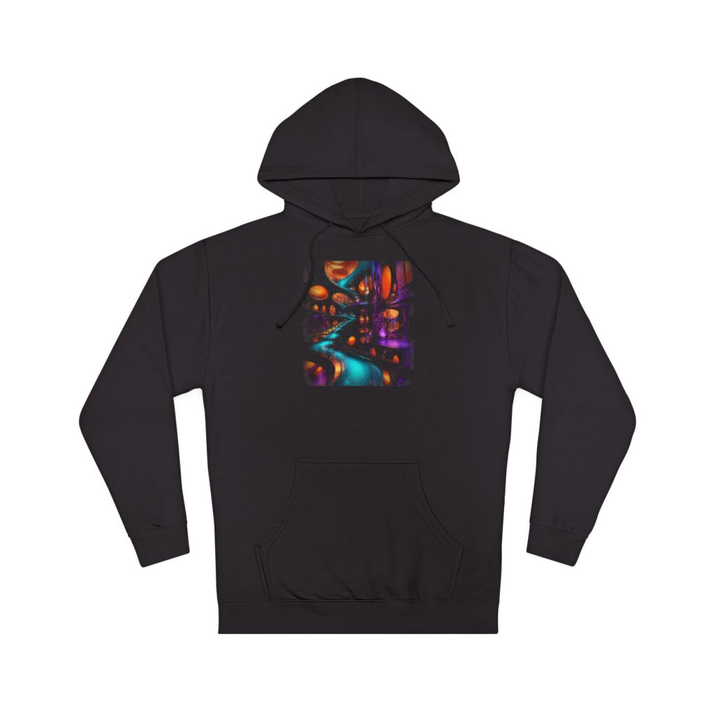 Liquid Transit Atrium KOSVYRE hoodie product mockup, front view