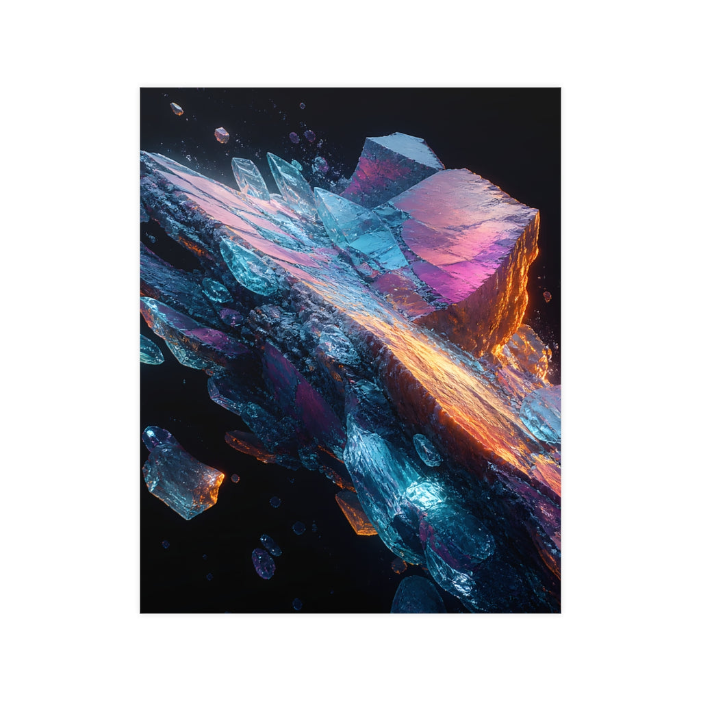 Lumen Quarry Drift KOSVYRE poster product mockup, front view
