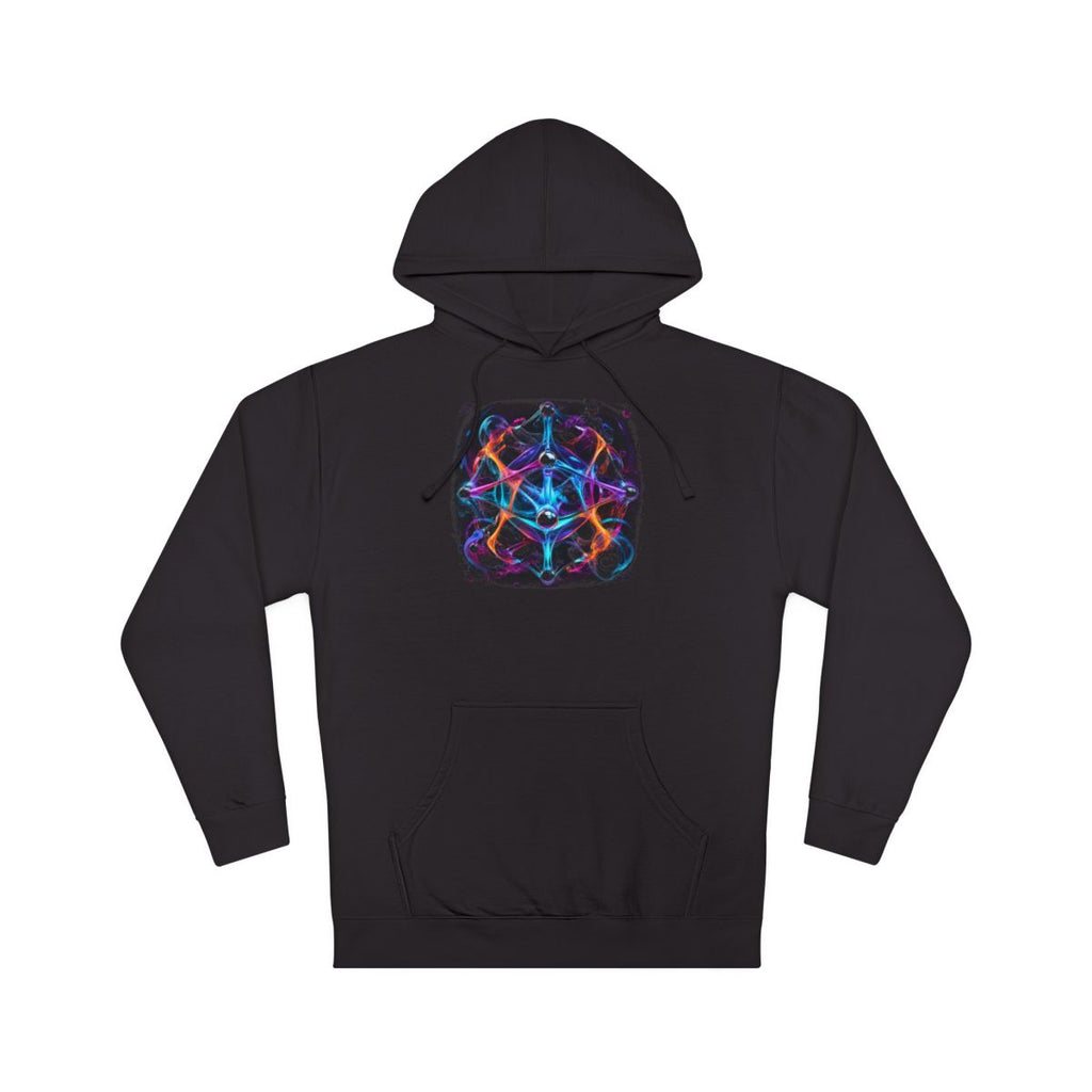Luminous Topology KOSVYRE hoodie product mockup, front view