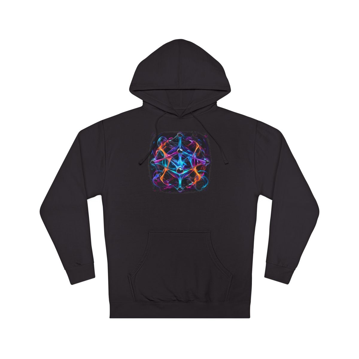 Luminous Topology KOSVYRE hoodie product mockup, front view