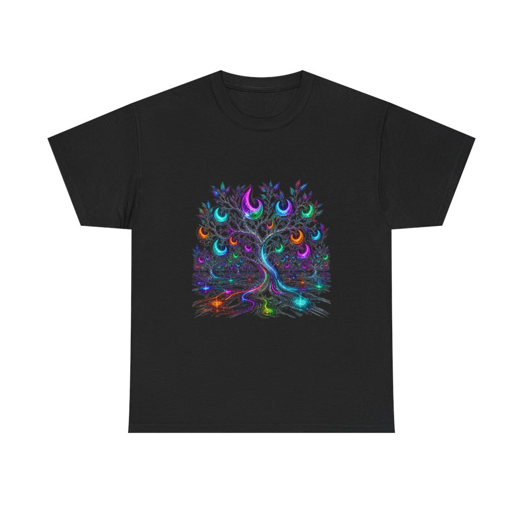 Lunar Circuit Orchard KOSVYRE graphic tee product mockup, front view