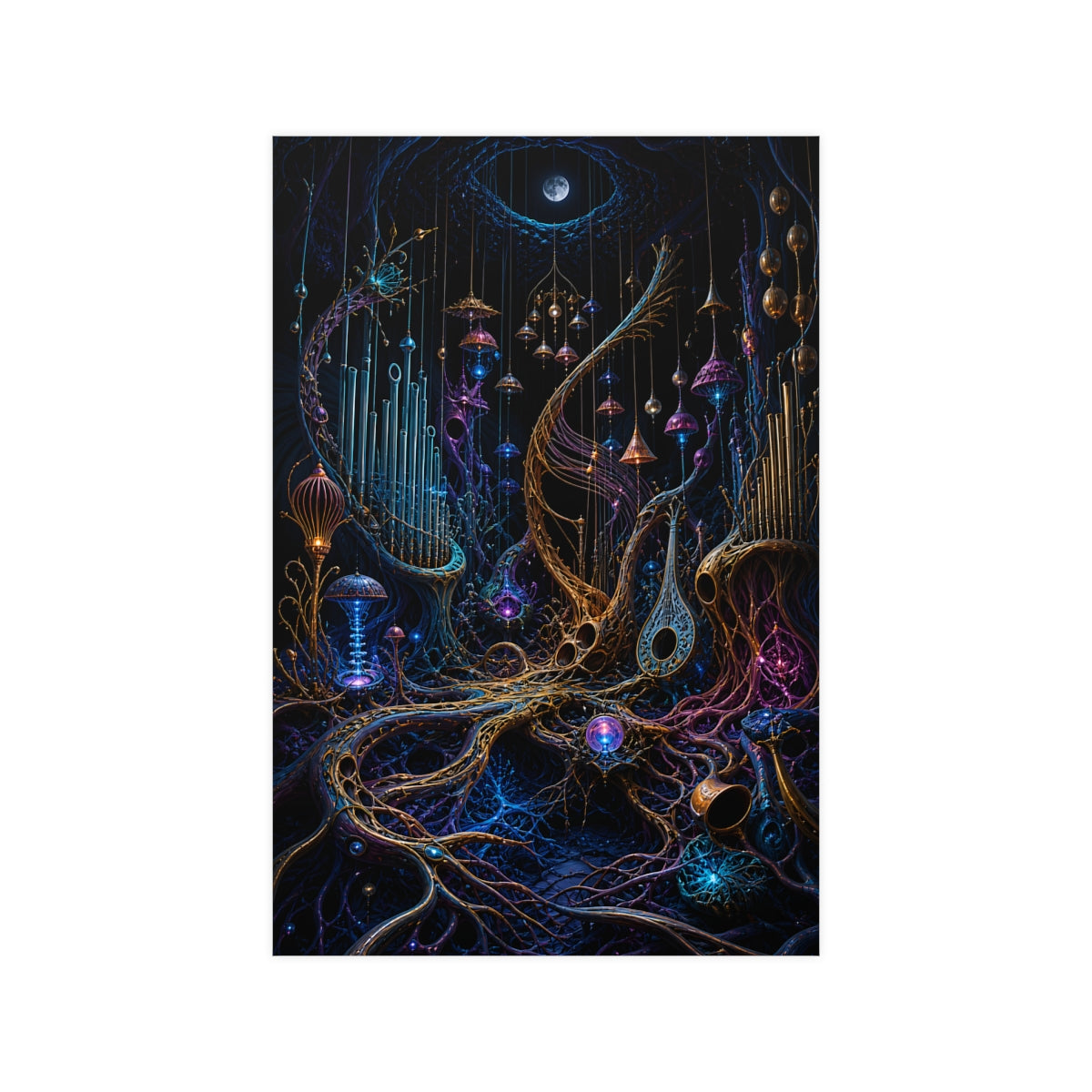 Lunar Root Orchestra KOSVYRE poster product mockup, front view