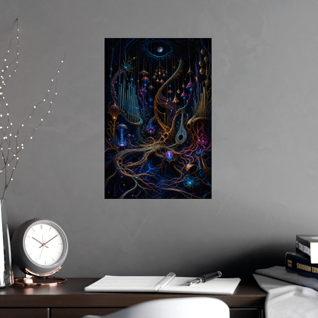 Lunar Root Orchestra KOSVYRE poster product mockup, alternate view
