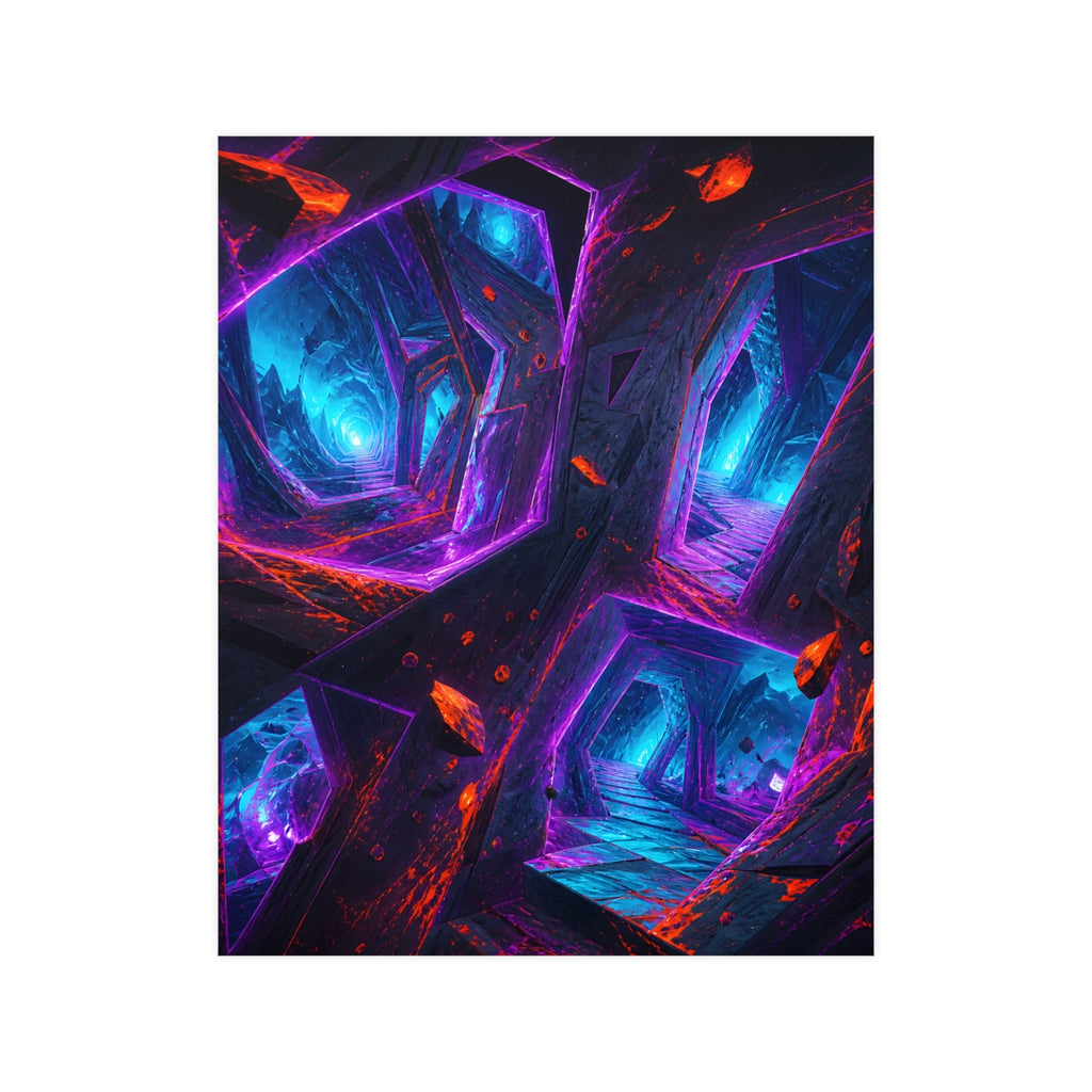 Magenta Rift Transit KOSVYRE poster product mockup, front view