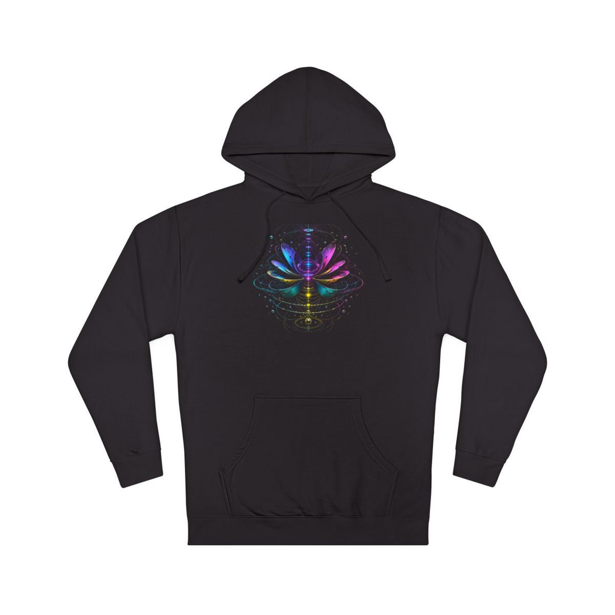 Magnetic Bloom Atlas KOSVYRE hoodie product mockup, front view