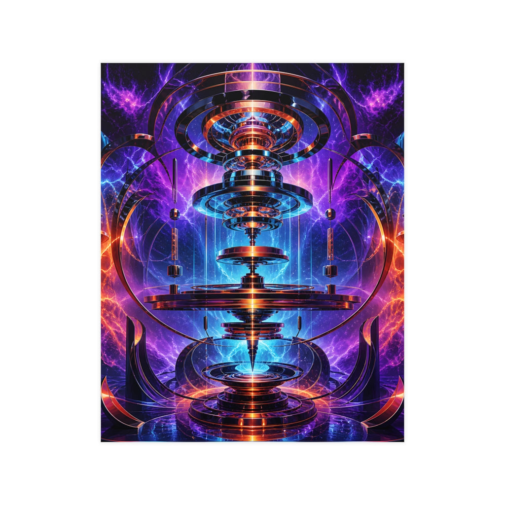 Magnetic Weather Engine KOSVYRE poster product mockup, front view