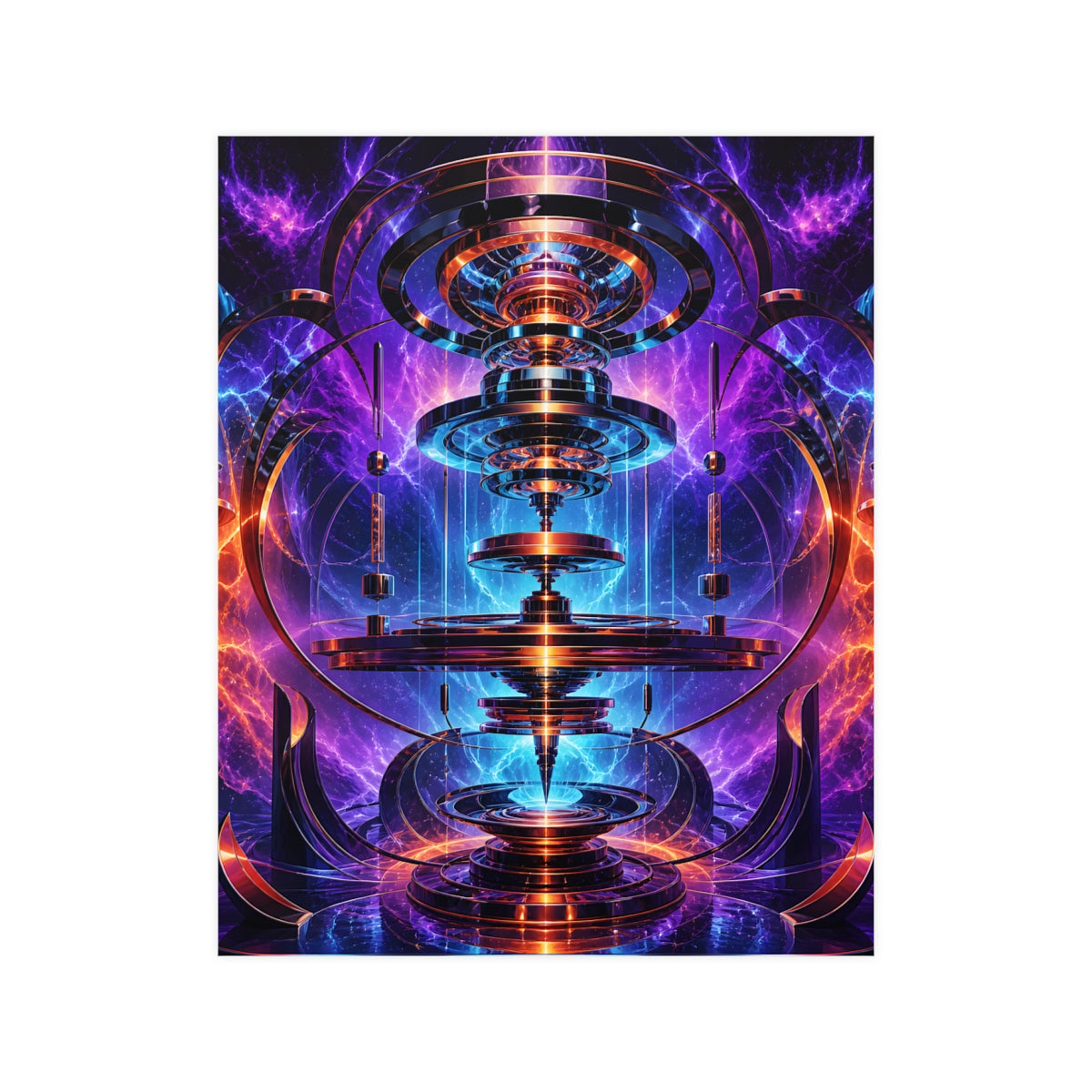 Magnetic Weather Engine KOSVYRE poster product mockup, front view