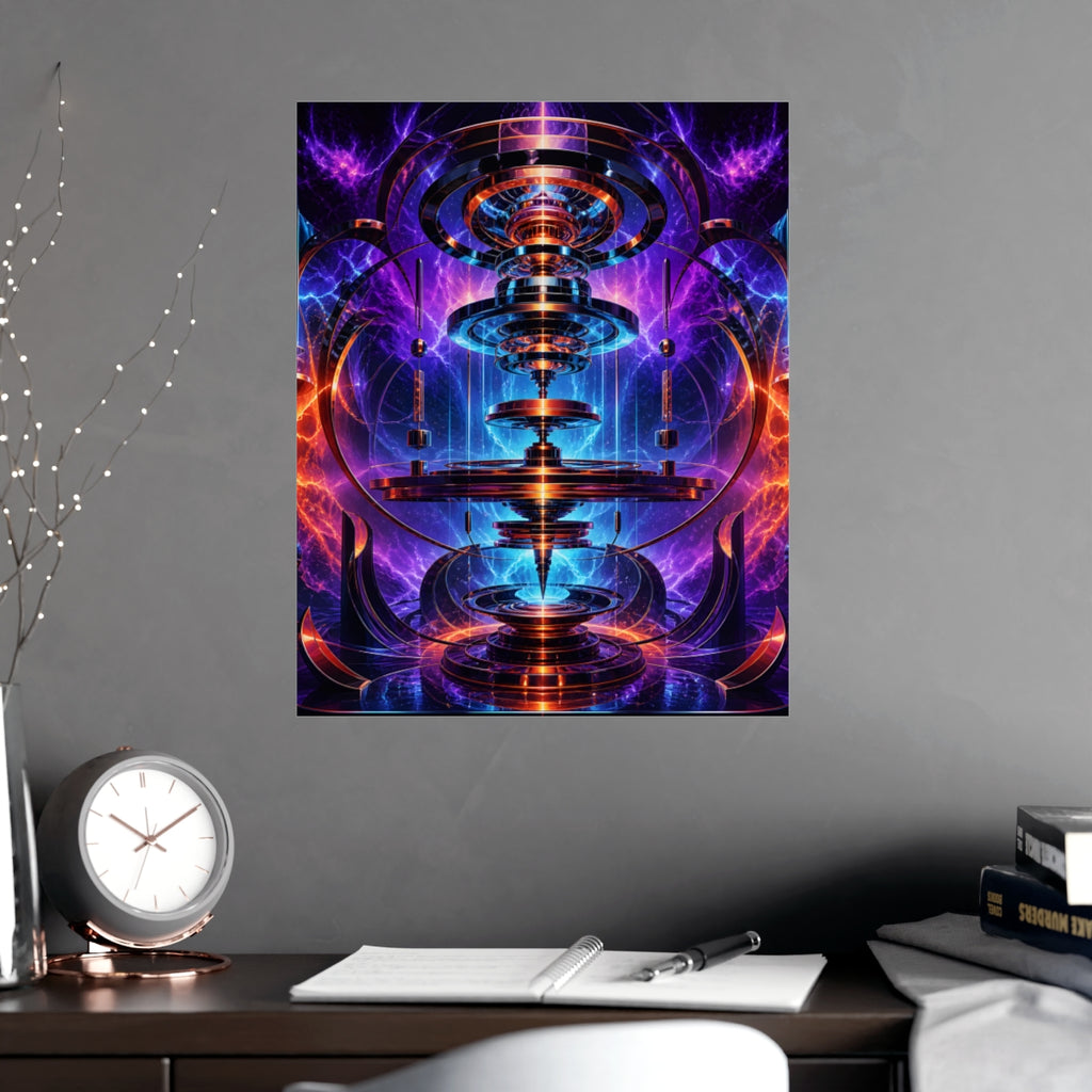 Magnetic Weather Engine KOSVYRE poster product mockup, alternate view
