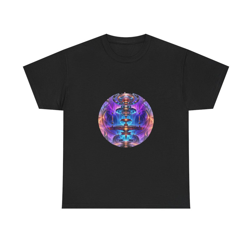 Magnetic Weather Engine KOSVYRE graphic tee product mockup, front view