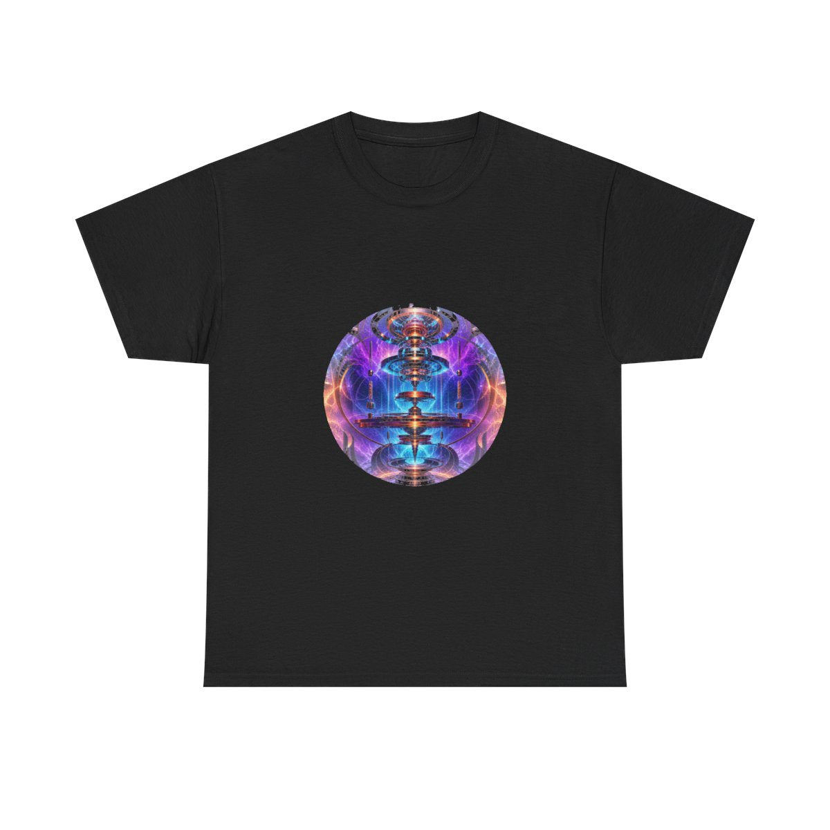 Magnetic Weather Engine KOSVYRE graphic tee product mockup, front view