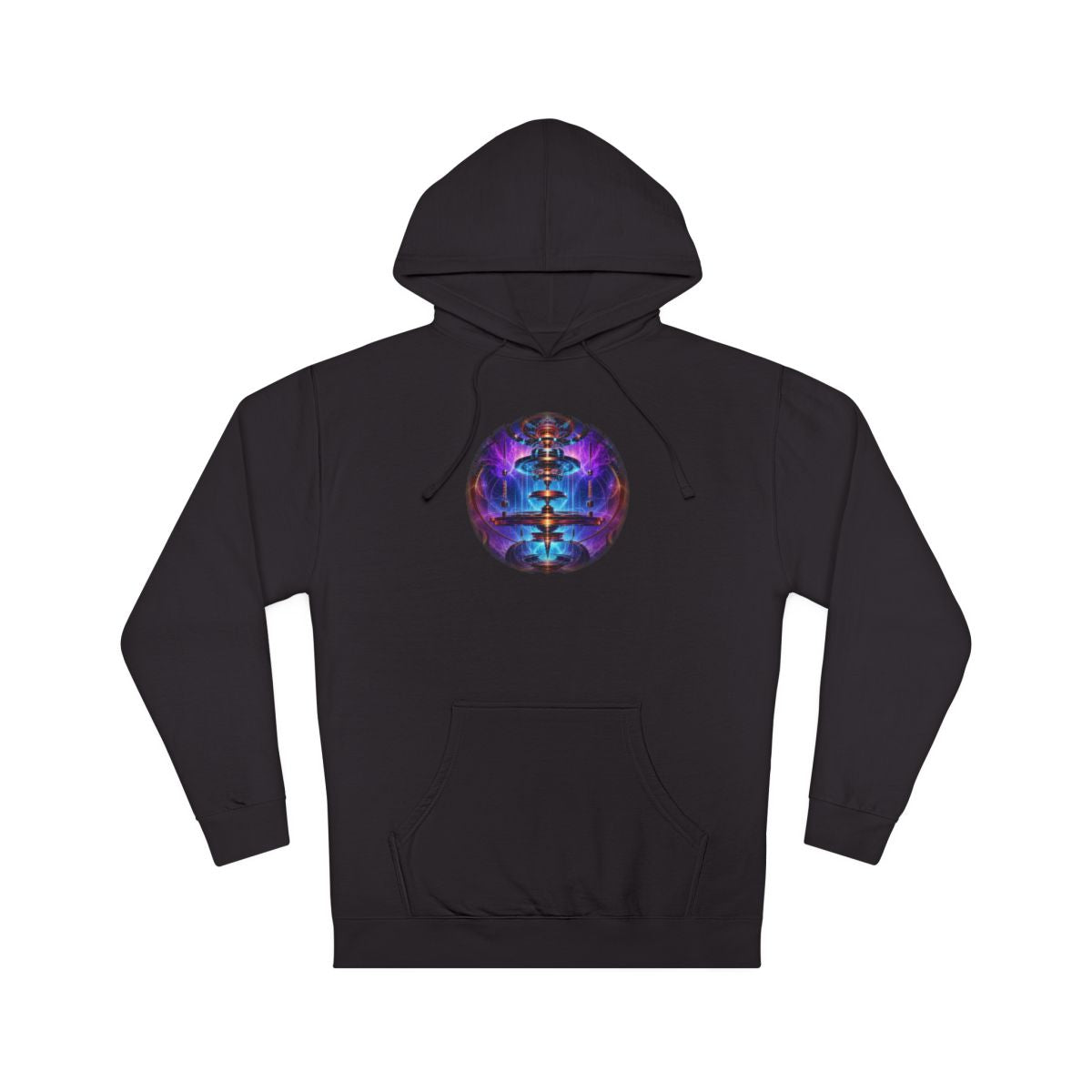 Magnetic Weather Engine KOSVYRE hoodie product mockup, front view