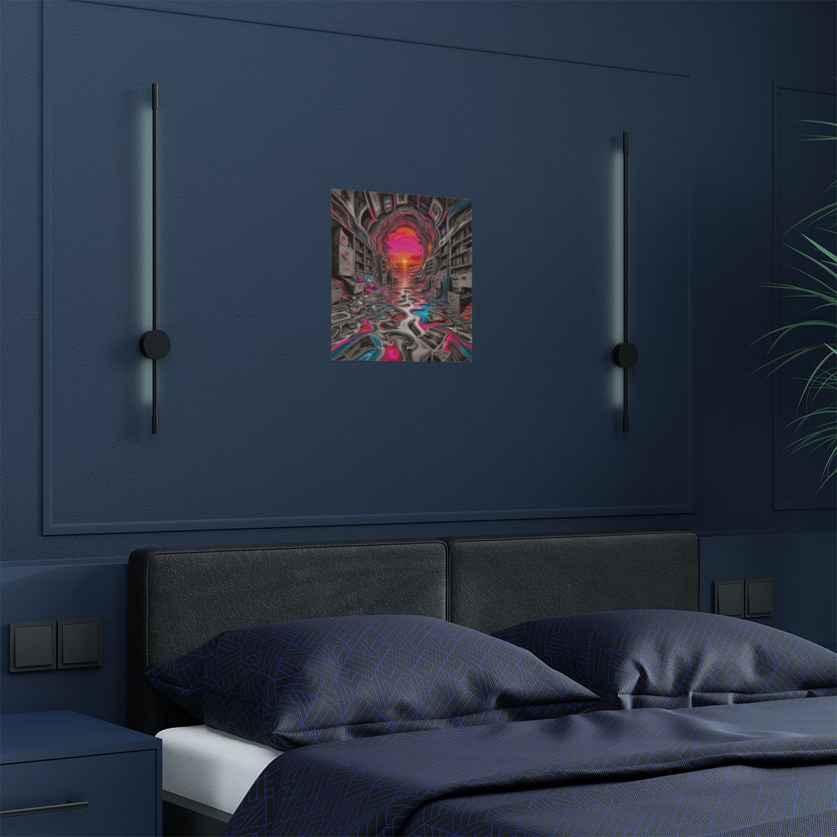 Melted Archive KOSVYRE art print product mockup, detail view