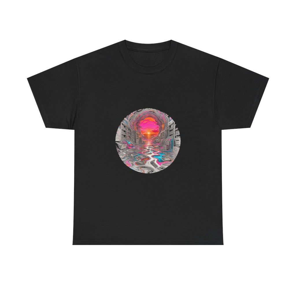 Melted Archive KOSVYRE graphic tee product mockup, front view