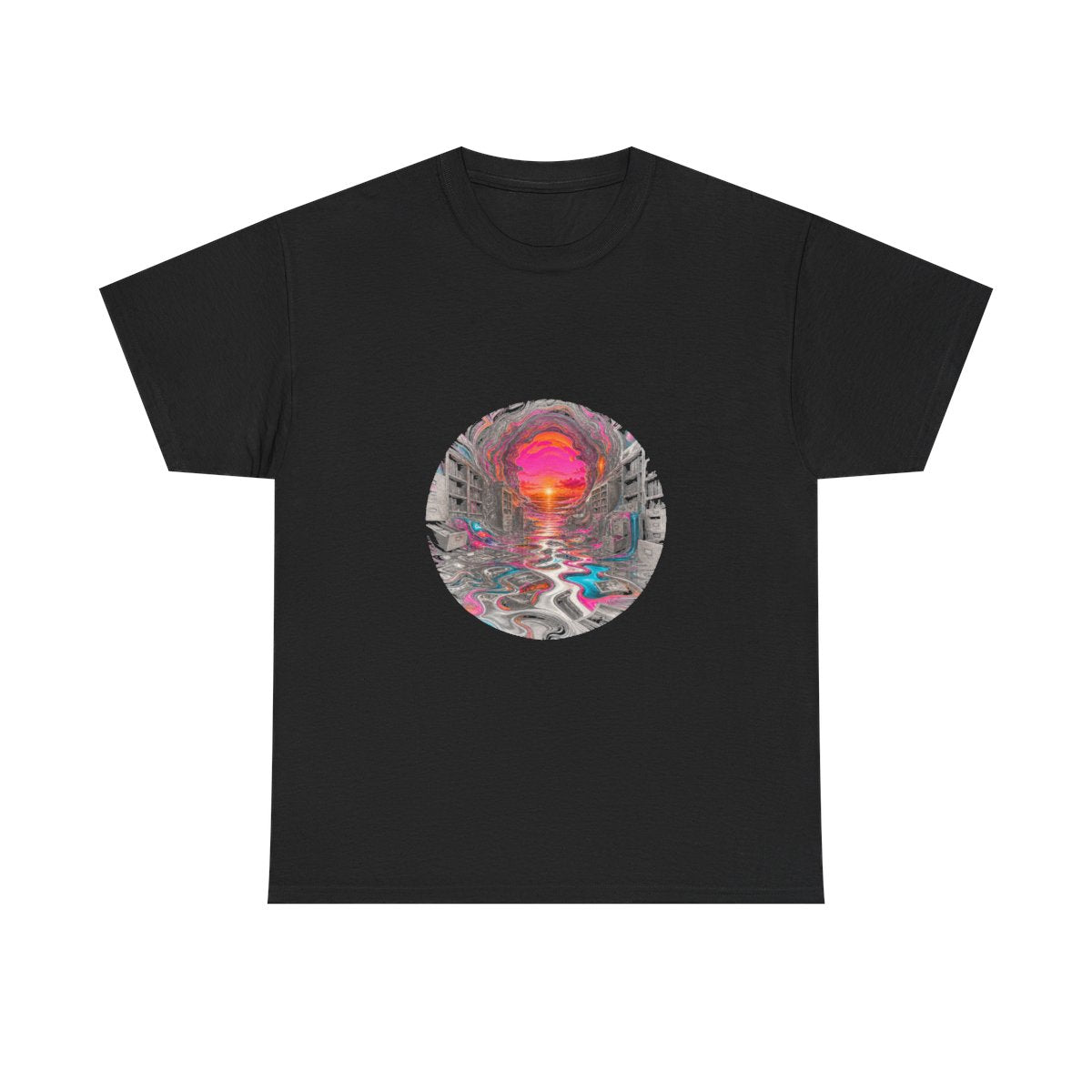 Melted Archive KOSVYRE graphic tee product mockup, front view