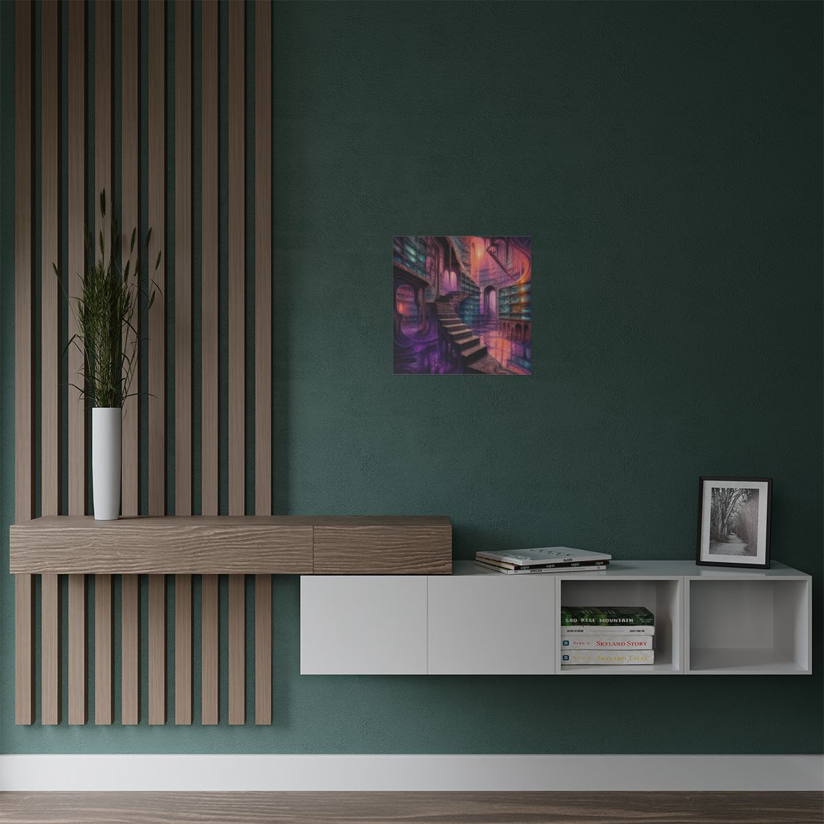 Melting Archive Stair KOSVYRE art print product mockup, alternate view