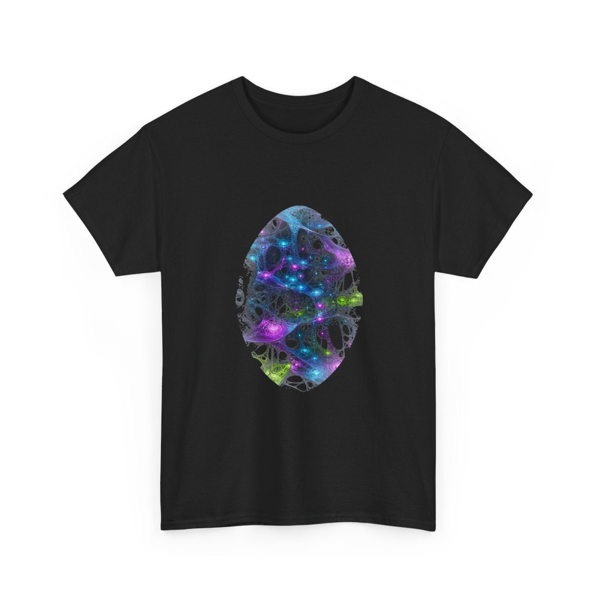 Membrane Relay Field KOSVYRE graphic tee product mockup, alternate front view