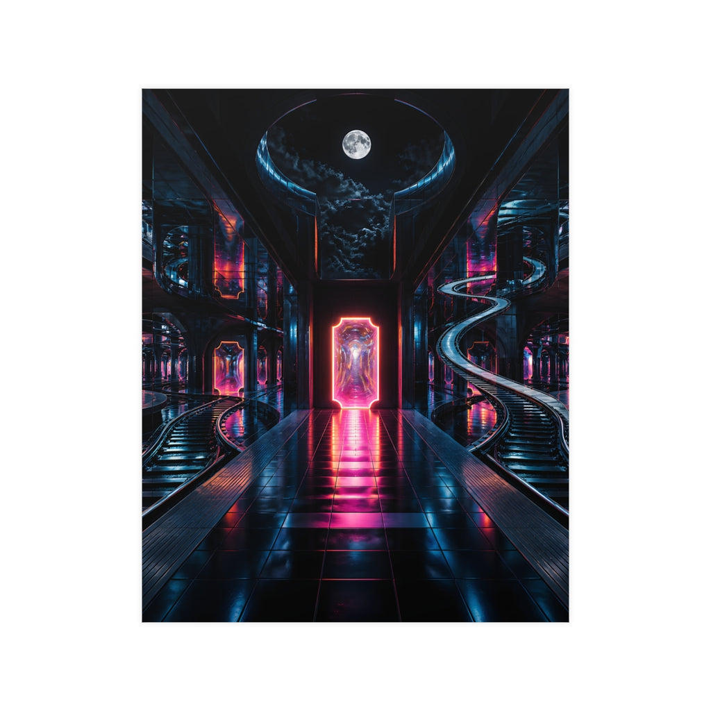 Midnight Transit of Mirrors KOSVYRE poster product mockup, front view