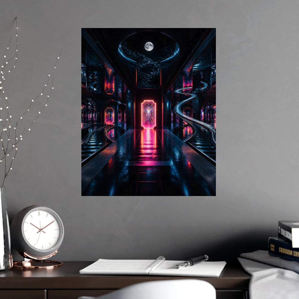 Midnight Transit of Mirrors KOSVYRE poster product mockup, alternate view