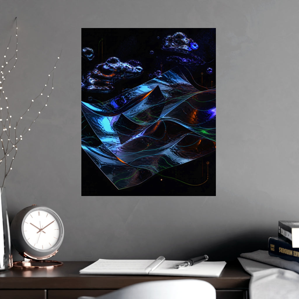 Mirror Weather KOSVYRE poster product mockup, alternate view