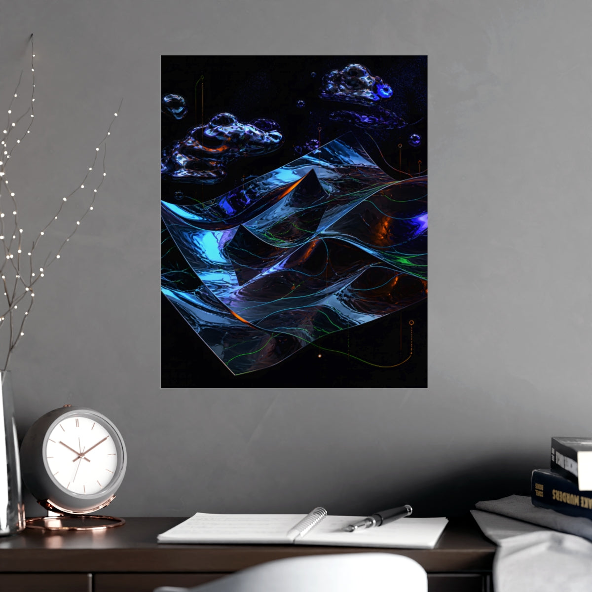 Mirror Weather KOSVYRE poster product mockup, alternate view