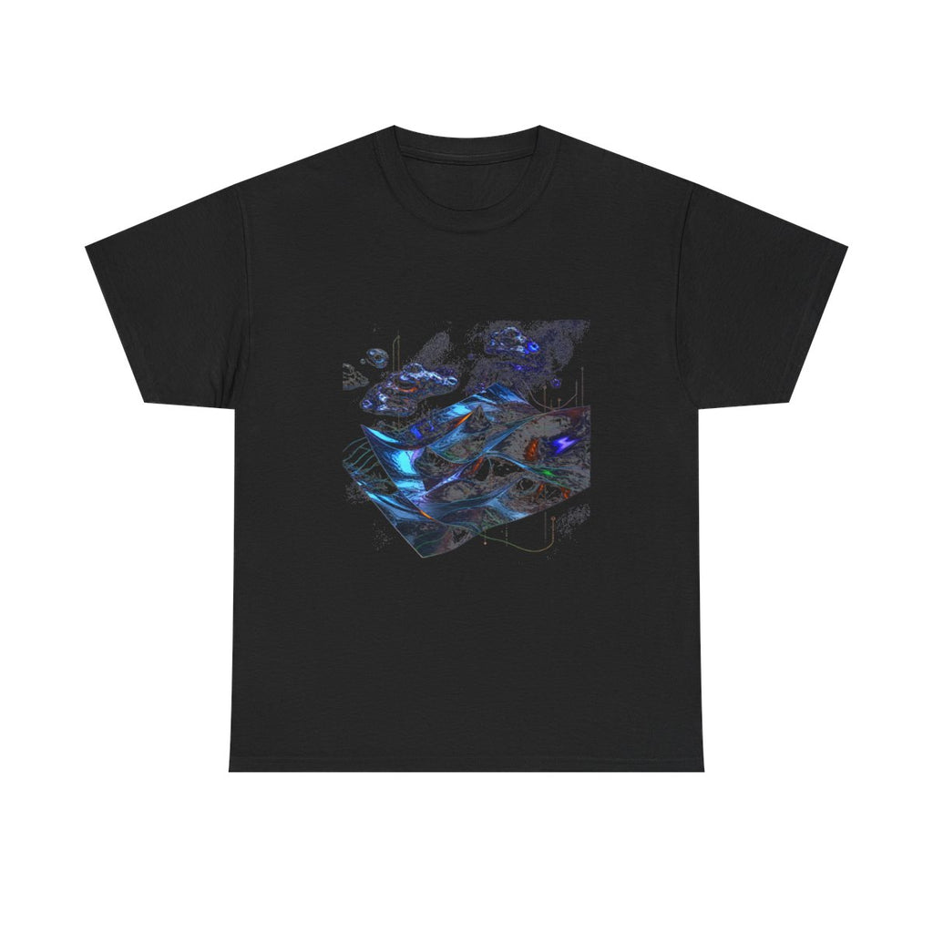 Mirror Weather KOSVYRE graphic tee product mockup, front view