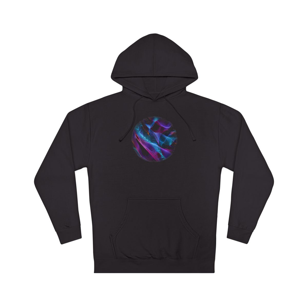 Moire Frost Relay KOSVYRE hoodie product mockup, front view