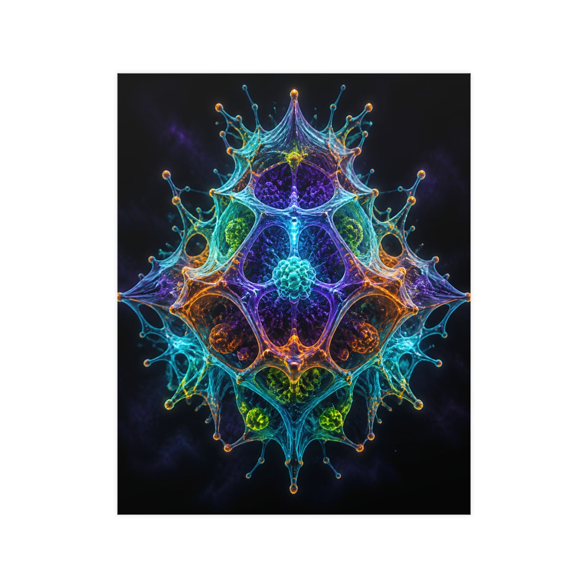 Molecular Mirage KOSVYRE poster product mockup, front view
