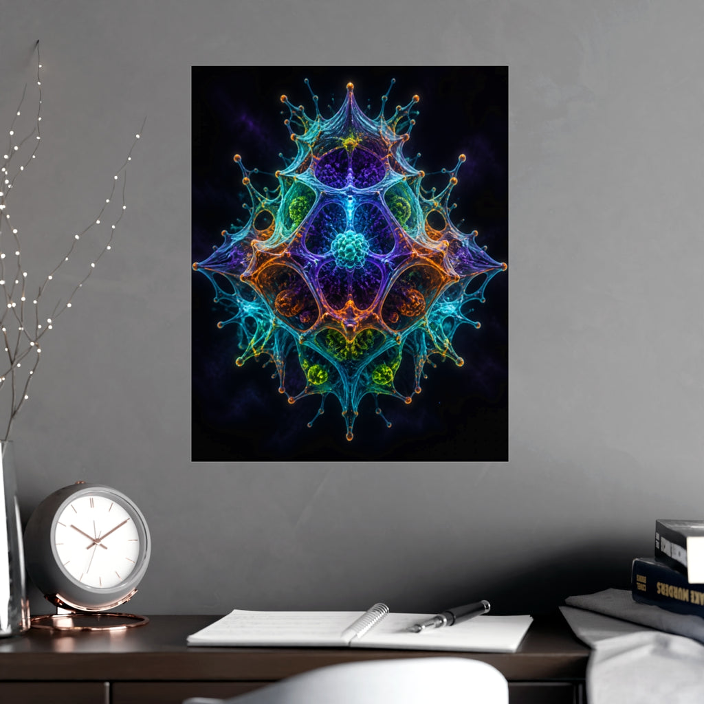 Molecular Mirage KOSVYRE poster product mockup, alternate view