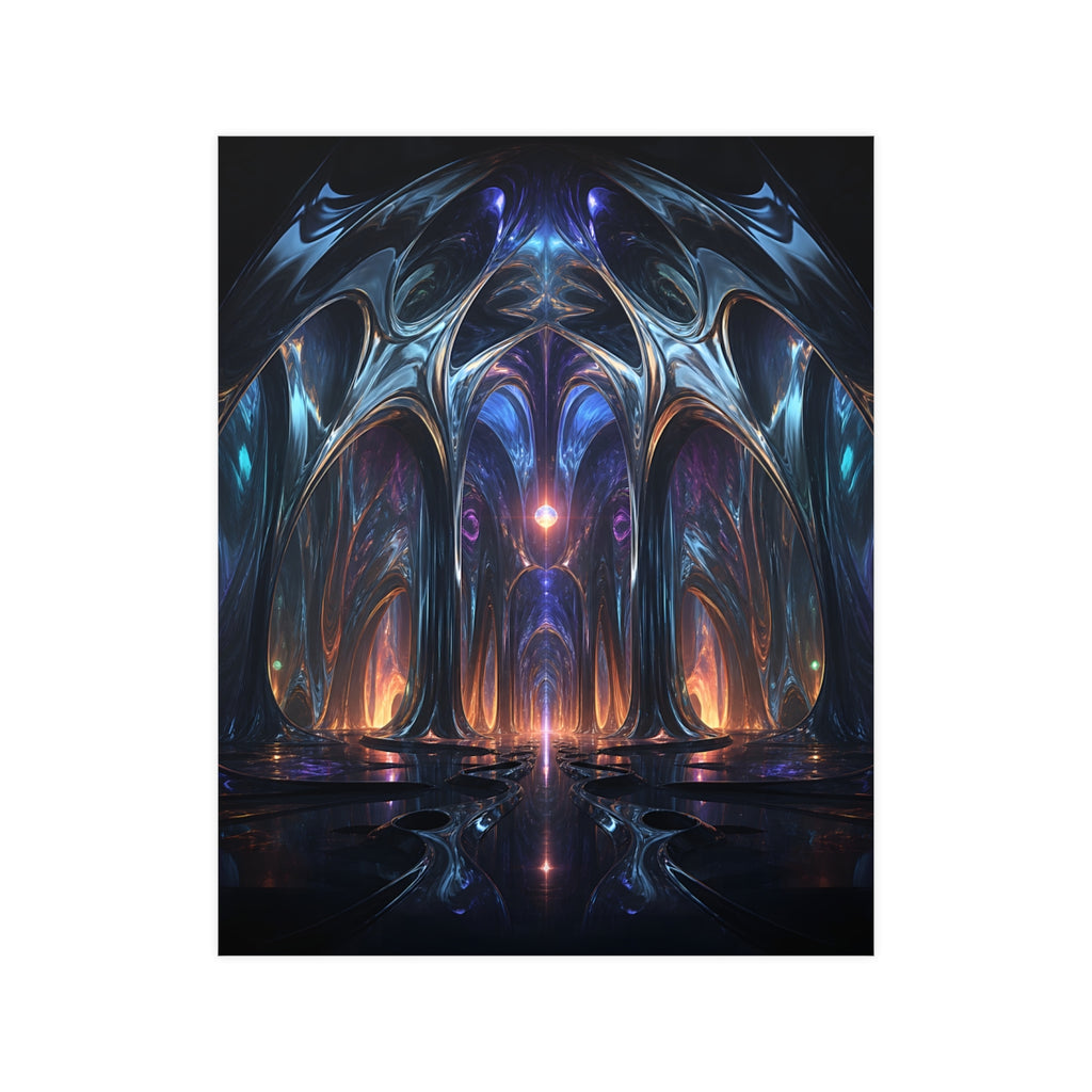 Molten Cathedral KOSVYRE poster product mockup, front view