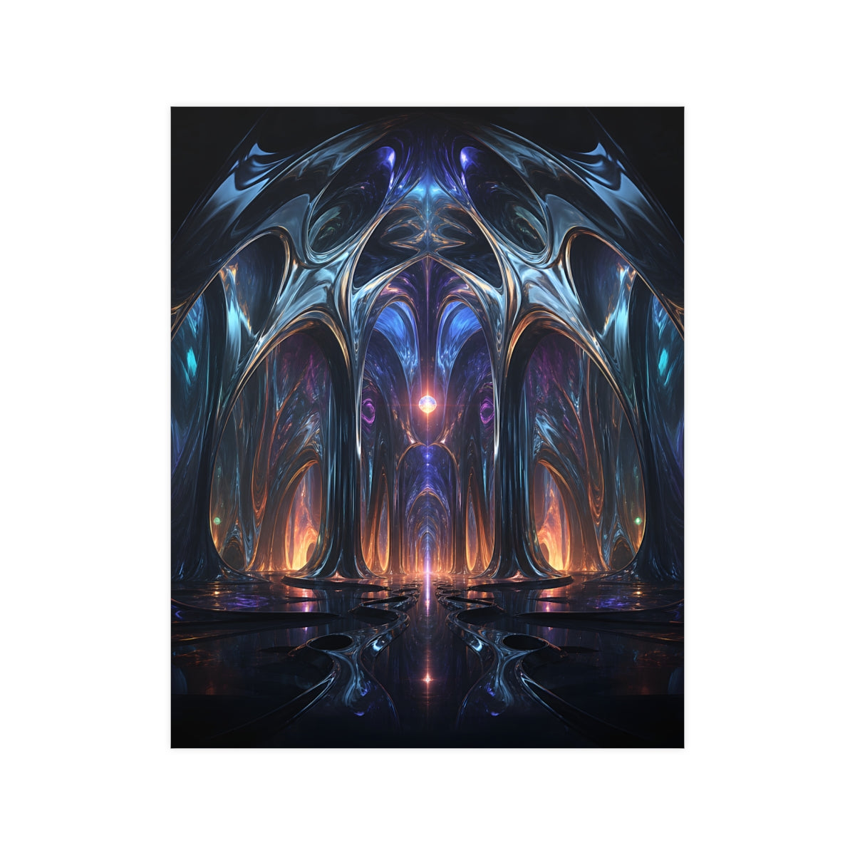 Molten Cathedral KOSVYRE poster product mockup, front view