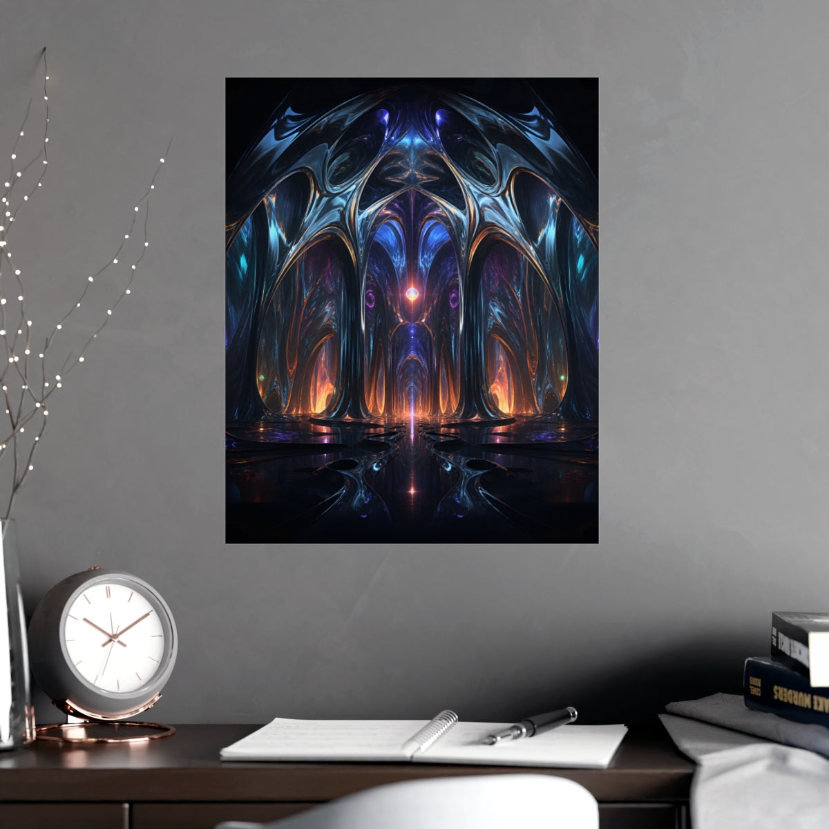 Molten Cathedral KOSVYRE poster product mockup, alternate view