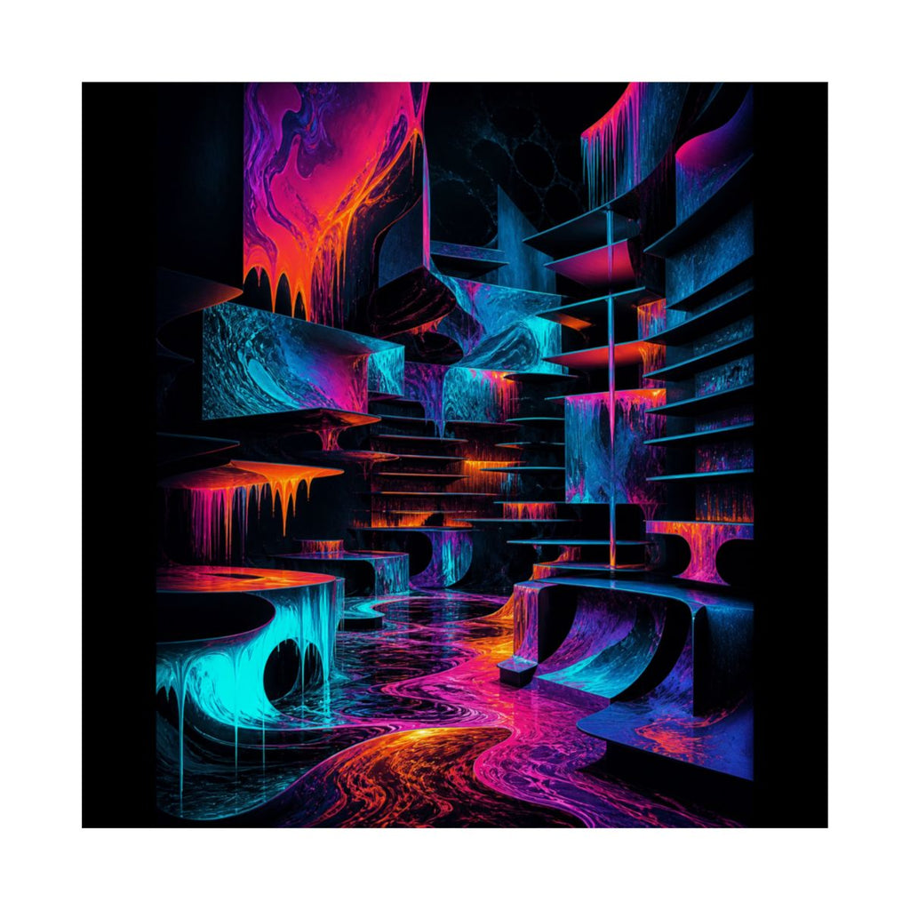 Molten Index Chamber KOSVYRE art print product mockup, front view