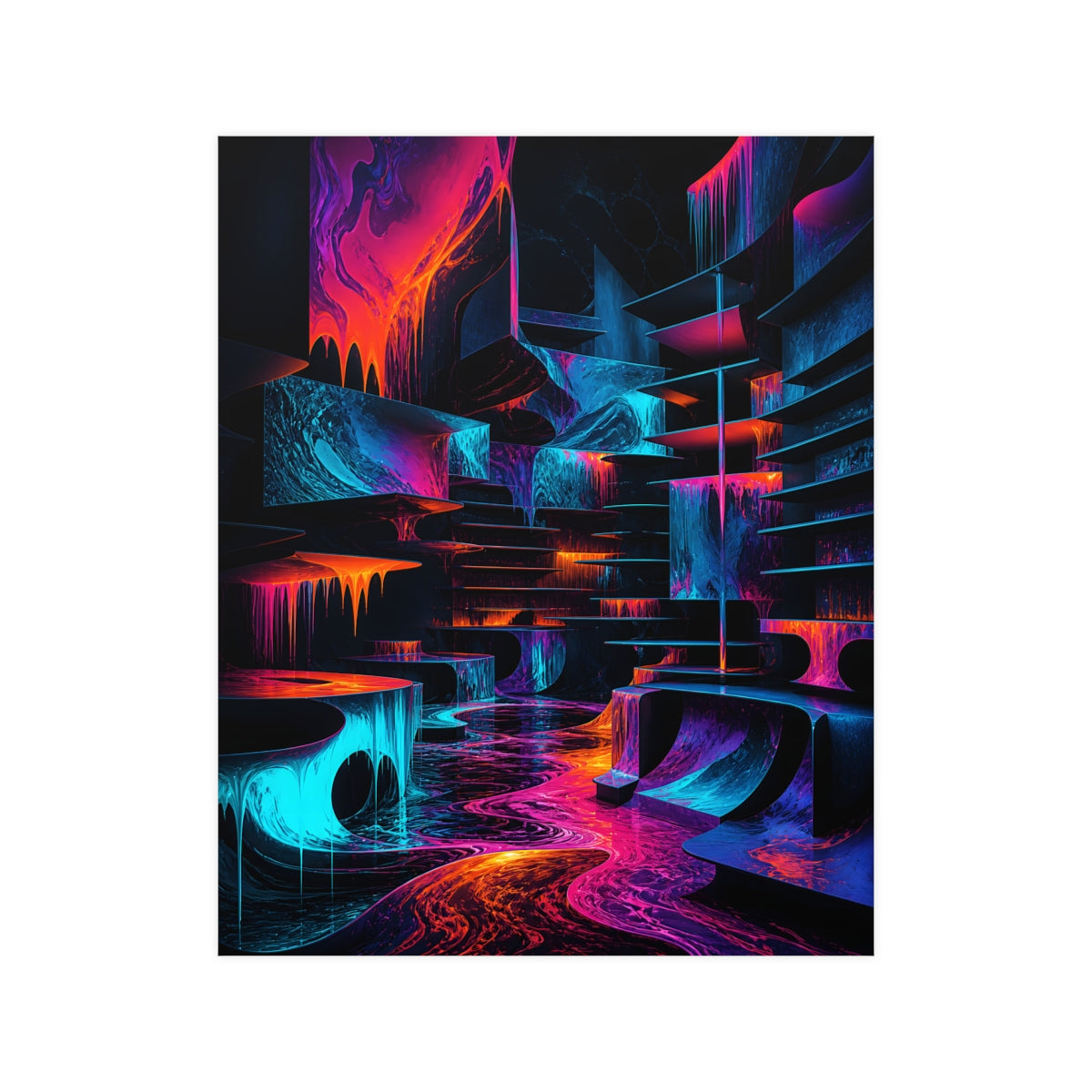 Molten Index Chamber KOSVYRE poster product mockup, front view