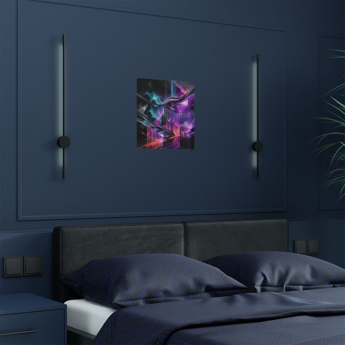 Molten Weather Loom KOSVYRE art print product mockup, detail view
