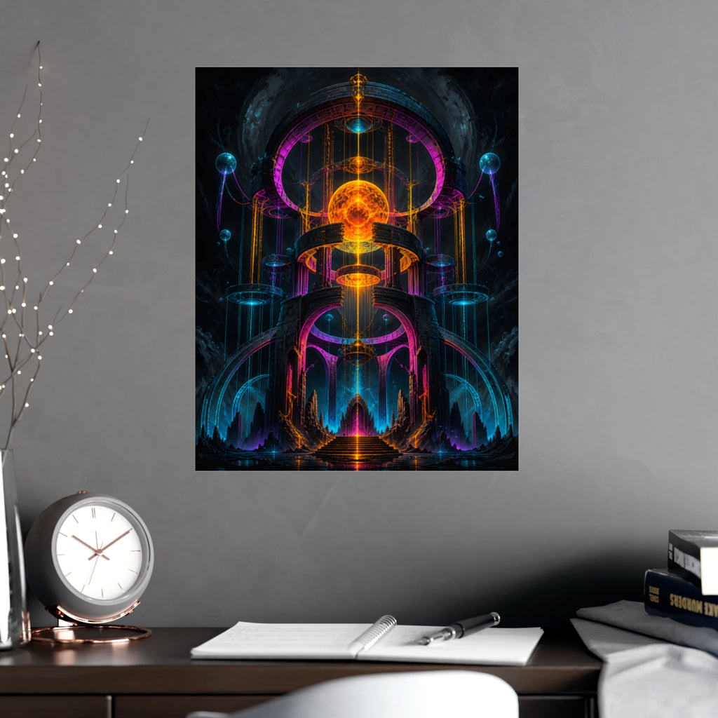 Monument of Borrowed Light KOSVYRE poster product mockup, alternate view