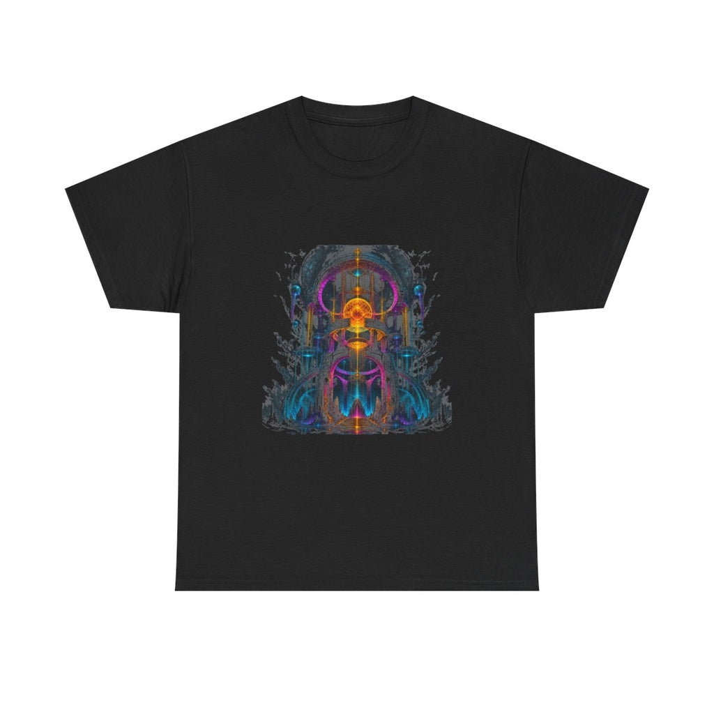 Monument of Borrowed Light KOSVYRE graphic tee product mockup, front view