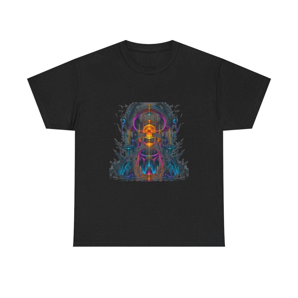 Monument of Borrowed Light KOSVYRE graphic tee product mockup, front view